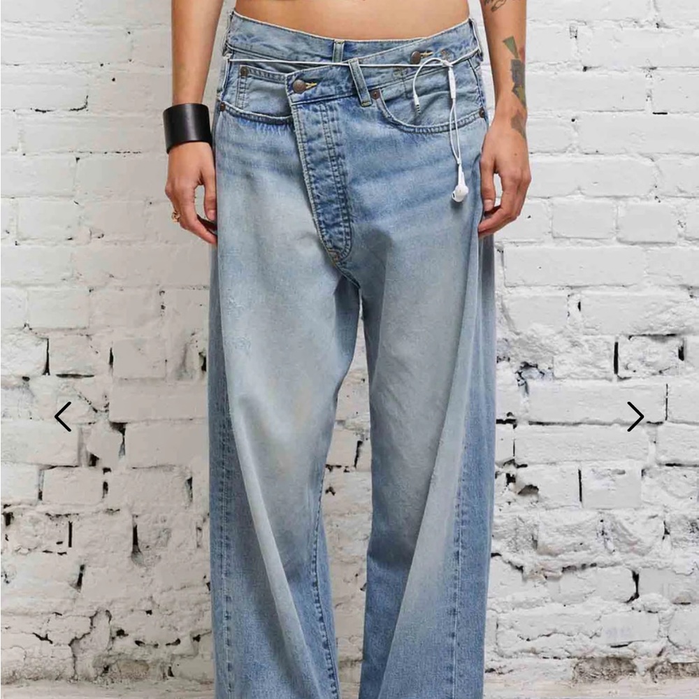R13 CROSSOVER  Jeans HAVEN BLUE
Size 28 New with no tags